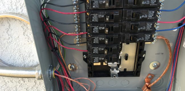 Completed electrical job