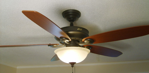 Ceiling fan installation